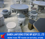 Landscaping Outdoor Stone Tables and Stone Chairs