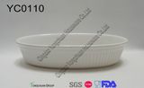 Stoneware White Casserole on Promotion- Oven Safe