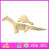 2014 New Triceratops Style Kids Toy Paint, Popualr DIY Wooden Paint Kids Toy, Hot Sale Educational Kids Paint Toy W03A025
