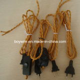 Plug Lighting Braided Electric Wire with UL/VDE