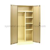 Knock Down Steel Furniture 2 Door Metal Bedroom Wardrobe