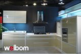 2015 Welbom Green Lacquer MDF Wood Kitchen Cabinet