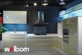 2015 Welbom Green Lacquer MDF Wood Kitchen Cabinet