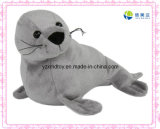 Grey Lifelike Sealion Stuffed Toy