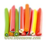 Mixed Fruit Polymer Clay Nail Art Canes Decoration 5x0.5cm (2