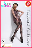 20d Sexy Silk Stockings Lace Jacquard Weave Party Pantyhose Basic Tights (RS-1013)