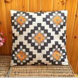 Fashion Geometry Digital Cushion Faux Linen Transfer Print Pillow (NIL04-569)