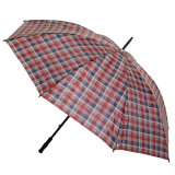 Outside Check Straight Umbrella (JS-018)