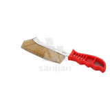 The Newest Knife Type Brass Wire Brush with Plastic Handle, Brush Steel Wire Brush Wire Brush (SJIE3175)