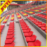 Jy-706 Durable Moveable Bleachers Middle High Backrest Plastic Chair Grandstand Seating