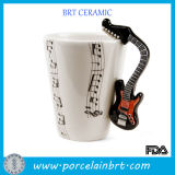 Guitar Handle Coffee Cup Ceramic