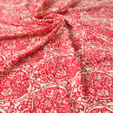 Embroidery Fabric, Nylon Material; Red Color