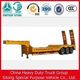 Excavator Transport Lowbed Semi Trailer