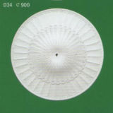 White Plaster Lamp Disk