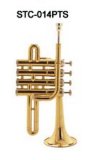 Bb Key Gold Lacquer Piccolo Trumpet