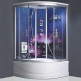 Glass Back Panel Rain Simple Steam Shower Room