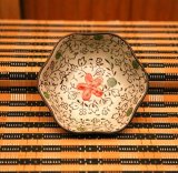 Japanese Cherry Porcelain Polygon Dish