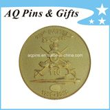 Custom 3D Souvenir Challenge Coin, Gold Coin