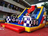 2015 F1 Racing Track Inflatable Double Slide for Sales