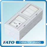 CFW-U4S Universal Type Weatherproof IP55 4 Switches and 1 Sockets