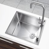 2015 New Handmade Ss304 Stainless Steel Single Bolw Kitchen Sink (YX5338)