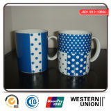 Blue Color Straight Shape Mug in Porcelain