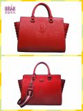 Embroidery Patterns Crocodile Texture Leather Satchel Tote Shoulder Bags (F54)
