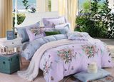 Bright Color Purple Flower Bedding Sets