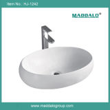 Italy Quality White Ceramic Oval Bath Toilet Sink (HJ-1242)