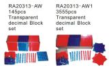 Transparent Decimal Block Set, Educational Toy, Math Toy (RA20313-AW)