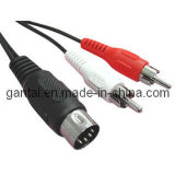 Cable With DIN - RCA Connector