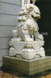 Stone Sculpture Marble Lion for Garden Animal Statue (SY-D011)