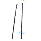 Fashion Jewelry Long Shaped Alloy with Crystal Stud Earring (SFE0482A1)