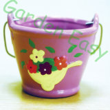3 Inch Colorized Terracotta Bucket Pot Planting (901012) 