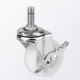 White Nylon Light Duty Wheel Caster