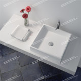 Easily Cleaned Solid Surface Above Counter Bathroom Wash Basin/Sink (JZ1001)