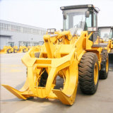 3t Wheel Loader W136 with Grapple for Wood Moving