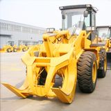 3t Wheel Loader W136 with Grapple for Wood Moving