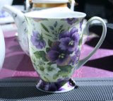 Royal Ceramic Coffee Mugs with Flowers