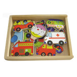 Wooden Magnetic Vehicle Toy (20PCS) (80640)