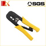 PVC Plastic Handle Carbon Steel Press Plier/Crimping Tool