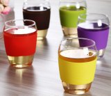 Household Dazzle Colour Borosilicate Heat-Resistant Glass Cup Two Gift Boxes Resistance to High Temperature Hot Glass