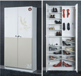 2-Door Shoe/Storage Lacquer Tall Cabinet
