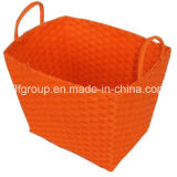 Big Size Rectangle Artificial Recycled Straw Basket