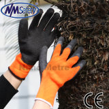 Nmsafety Cheap Nappy Thermal Winter Work Latex Coated Glove