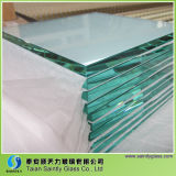 Rectangular Toughened Clear Float Glass for Building with Polished Edge
