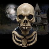 Zombie Mask Skull Full Head & Chest Latex Mask
