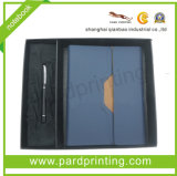 Customized PU Cover Note Book with Pen (QBN-14126)