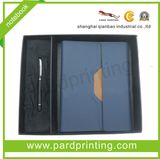 Customized PU Cover Note Book with Pen (QBN-14126)