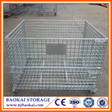Foldable Stackable Surface Galvanized Wire Cages for Storage Cart Usage